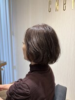 シュヴー 門前仲町(CHEVEUX) 大人ボブ×明るい白髪染め