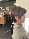 56. 大人ウルフ/ひし形ショート/顔周り/ナチュラル
