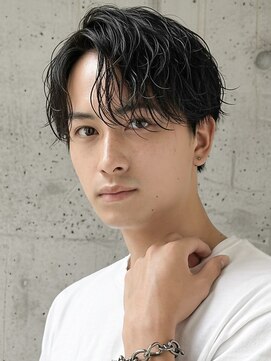 NYNY MEN 桂店【メンズサロン/メンズカット/メンズパーマ】【11/1OPEN(予定)】 センターパート×ニュアンスパーマ×フェザーパーマ