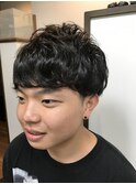 ショートマッシュパーマ