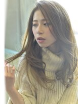 ナナナ パレナ 大津膳所店(nanana parena)&nbsp;透けベージュカラー☆大人かわいい柔らかな、かきあげスタイル◆