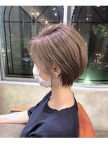 ナンバー アンフィール 渋谷(N° anfeel)&nbsp;大人可愛い20代30代40代小顔ワンサイドショートボブ丸み前下がり