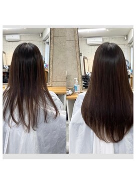 リエコー(RE'ECHO) プルエクステ80本/酸熱トリートメント/髪質改善/韓国