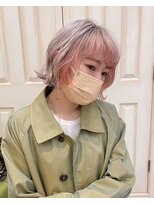 マーシアバイアルティナ 蒲田店(Marcia by artina)&nbsp;フェイスハイライト_インナーオレンジ_コーラルカラー2