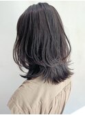 ナチュラルボブ_アースカラーくびれヘア_ba304821