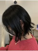 顔まわりレイヤーボブ