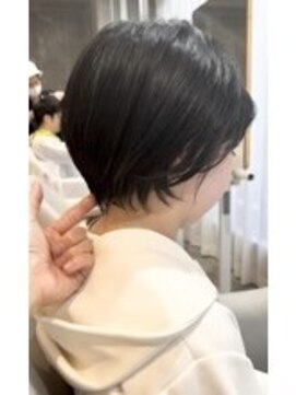 モールヘア 西中島店(MOOL hair) 大人ショートヘアイルミナカラーグレーベージュ