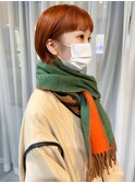 【GUEST】 秋冬にぴったりなこっくりオレンジ×マッシュショート