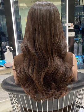 アミー 銀座(Ammy) ロングヘアにもコテ巻き風パーマ!#韓国風パーマ