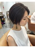 大人向け20代30代40代ショートボブシアーカラー