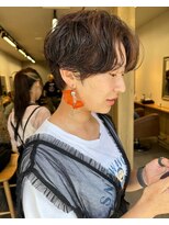 サンド 表参道(sand)&nbsp;ショートボブパーマ20代30代40代イヤリングカラー大人可愛い