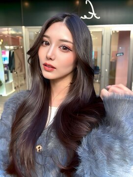 クム(kumu) 【kumu】 顔周りカット/艶カラー/栄/名古屋