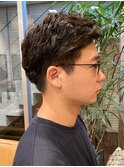 メンズパーマ　ベリーショート　メンズカット　６