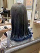 フェリエットバイビークール(feliette by Be-COOL)&nbsp;【feliette】シルバー×ブルー♪ケアブリーチダブルカラー