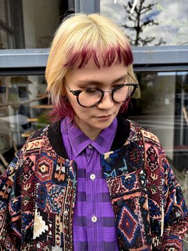 ヘアークラフト(Hair Craft) ワインレッドスソカラー