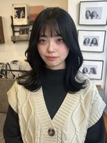 ポール(pole)&nbsp;札幌レイヤーカット　暗髪くびれミディアム