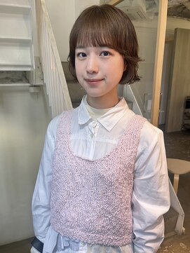 カシェ ナカザキ(CACHE NAKAZAKI) ニュアンスパーマ/くすみブラウン/ボブパーマ