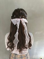 フェアリーテール 高坂店&nbsp;バーティヘア♪パールリボンアレンジ