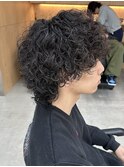 プードルパーマハードスパイラルパーママッシュメンズパーマ強め