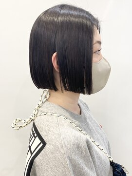 モリオフロムロンドン 松戸店(Morio from London) 【モリオ松戸　石山】黒髪ストレートボブ切りっぱなしボブ20代