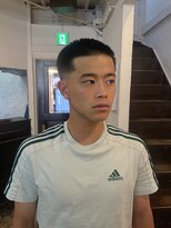 ビーバイエイトジェンツ(Bee by EIGHT GENTS)&nbsp;サーフカール/スパイキーショート/ブルーブラック/心斎橋