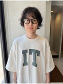 ミディアムパーマ 無造作ニュアンスパーマ メンズパーマ/井上