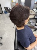 大人の上品ショートレイヤー」