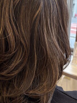 白髪ぼかしハイレイヤー