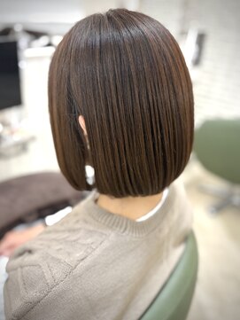 ルヴェール 北方店(LeVert) 髪質改善/ミニボブ/艶髪ベージュ