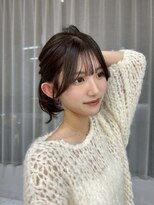 ボタン テンジン(VOTAN tenjin) 【木串楽人】顔周りカット/マロンベージュ/流し前髪