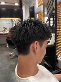着物ヘア/ダークアッシュ/ミディアムレイヤーカット/大津/瀬田