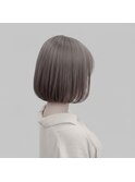 丸みシルエットが可愛いナチュラルボブ