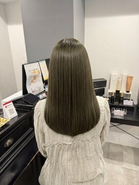 キャパ セントラル 天神 大名店(CAPA central) オリーブカラー 髪質改善 艶髪 10代 20代