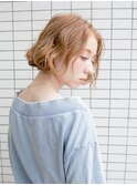 切りっぱなしボブ イエローベージュ ☆