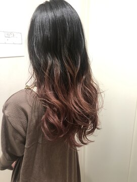 ルー(loup) ☆ラベンダーピンク☆グラデーションカラー/ブリーチ/福岡/天神