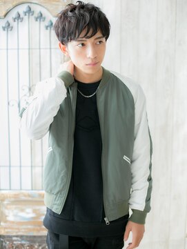 トニーアンドガイ メン 与野駅前店(TONI&GUY MEN) 重めランダムパーマニュアンスマッシュc