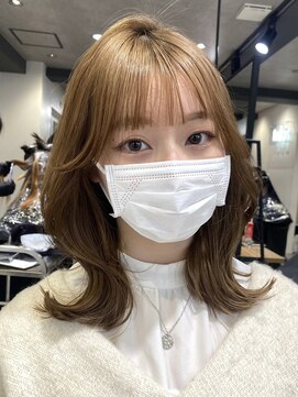 ムク 横浜店(muku) ミルクティーベージュダブルカラーインナーカラーケアブリーチ