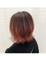 デコヘアーチーノ(DECO HAIR Ccino) オレンジレッドグラデーション