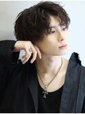 ハイスパイラルパーマセンターパート MEN'S HAIR