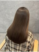 ハニーベージュ × 髪質改善トリートメント