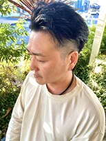 ヘアアンドビューティー クローバー(Hair&Beauty Clover) 七三ヘア/アッシュブラック