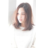 ヘアー カフェ コトノハ(hair cafe kotonoha) 【コトノハ】　ピンクアッシュ　ナチュラル　セミディ　ボルドー
