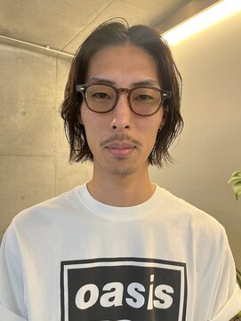 ナループロアボタン(Nalu pu loa BOTAN) メンズボブ/メンズミディアム/パーマ落とし/ニュアンスパーマ