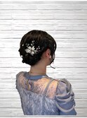 レース編みシニヨン