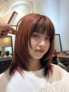 ノラ ヘアーサロン(NORA HAIR SALON) シャギーレイヤー×デザインカラー