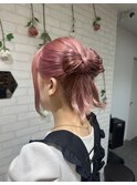 【ヘアカラー】パールピンク
