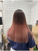 【広島韓国ヘア】ナチュラルストレート×グラデーションカラー