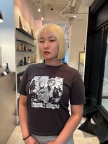 【表参道sheta小林】ハイトーン抜きっぱなしブロンドボブ