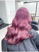 くびれヘア/アプリコットオレンジ/夏のヘアアレンジ/渋谷