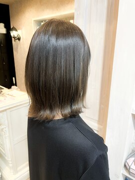 キャアリー(Caary) 福山美容室Caary人気オリーブベージュイルミナカラー20代30代